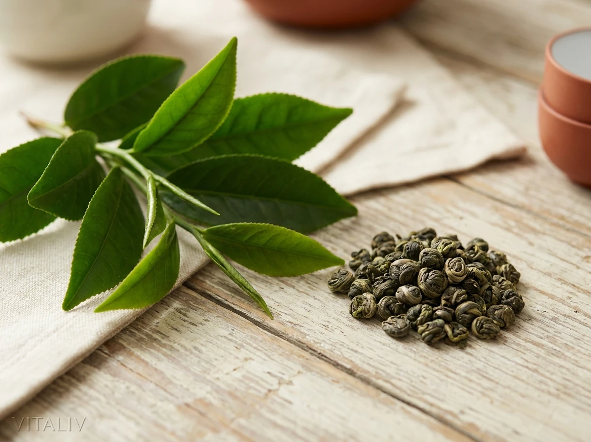 grøn te – Ingrediens i Coffee Forte