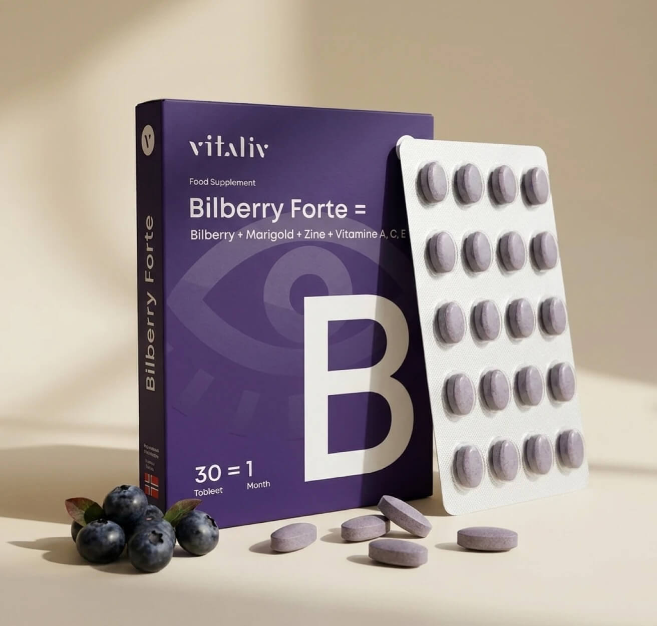 Bilberry Forte – produktbilde